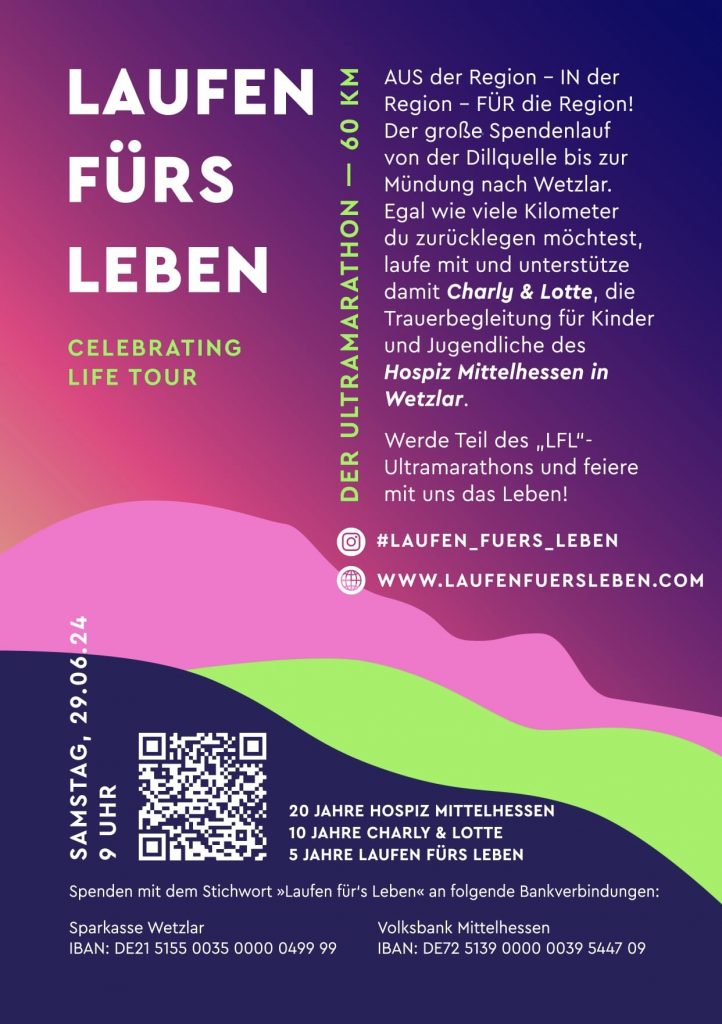 Flyer Laufen fürs Leben 2024